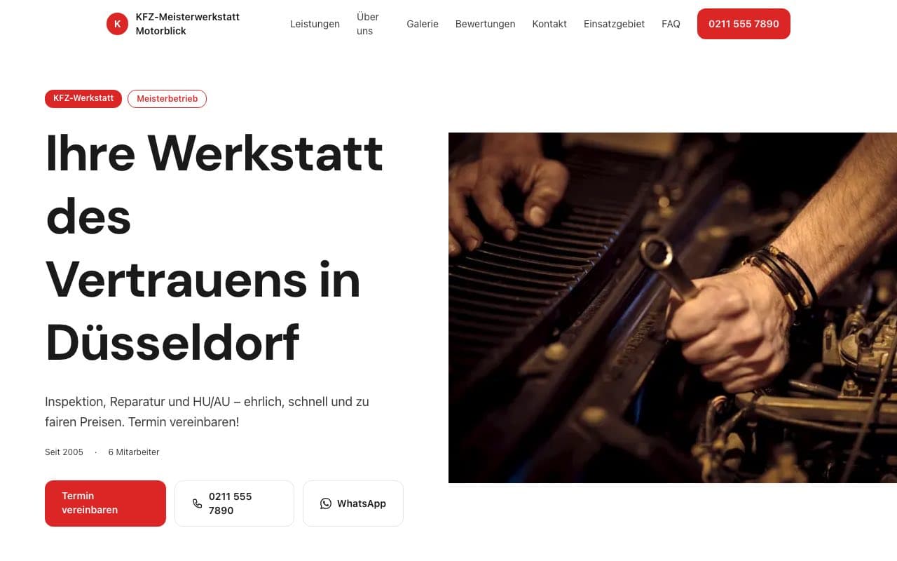 Vorschau KFZ-Meisterwerkstatt Motorblick