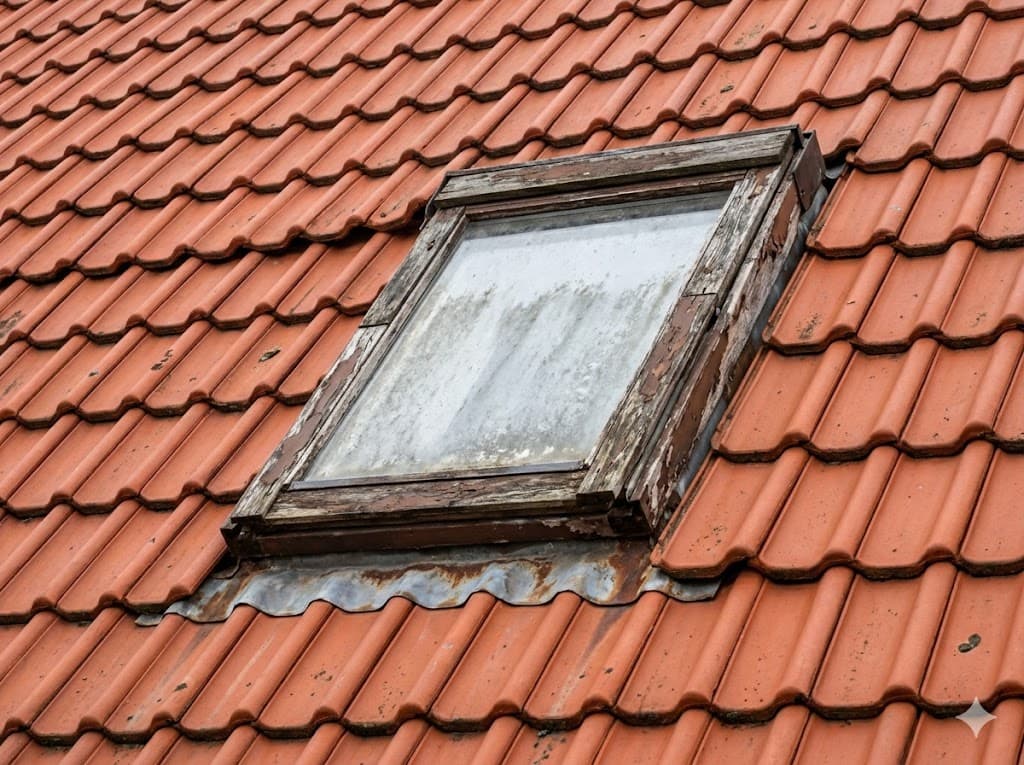 Dachfenster-Erneuerung — Vorher